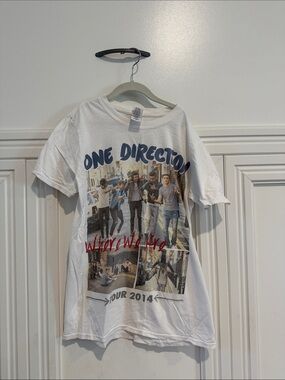 One Direction White 'Where We Are' Tour Graphic Tee